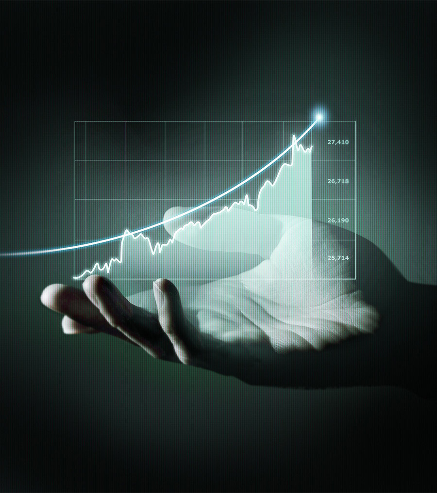 business-concept-with-graphic-holography